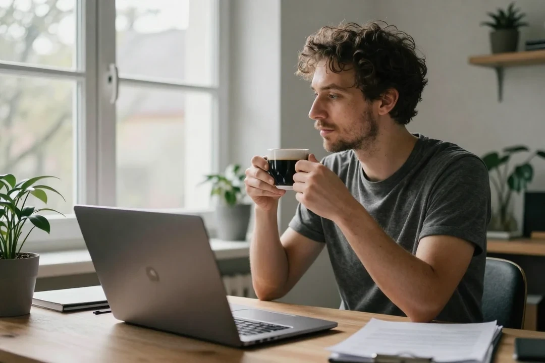 Technicien vérifiant un site web